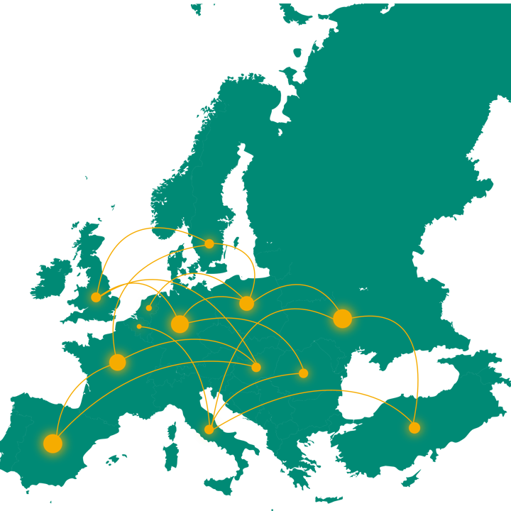 116 000 Map Of Europe With Dots